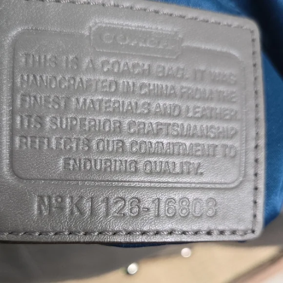 Coach Kristen Gray Leather Shoulder Hobo with Silver Hardware - Picture 10 of 16